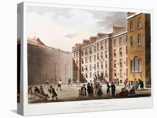 Inner Court, Fleet Prison, London, 1808-1811-Thomas Rowlandson-Premier Image Canvas