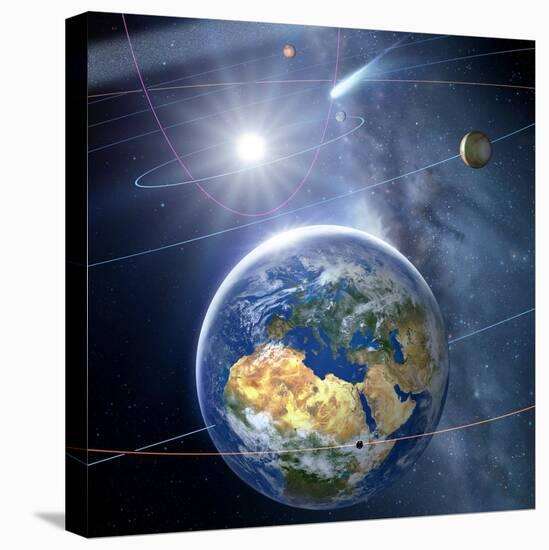 Inner Solar System, Artwork-Detlev Van Ravenswaay-Premier Image Canvas