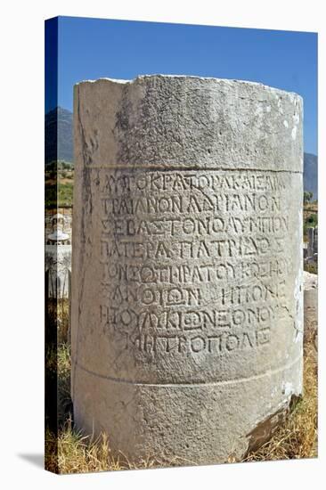 Inscribed Stone, Xanthos, Turkey-null-Premier Image Canvas