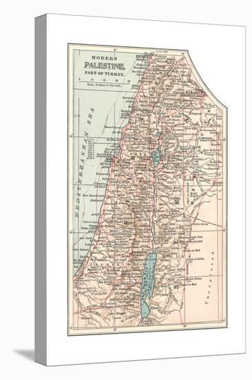 Inset Map of Palestine (Part of Turkey)-Encyclopaedia Britannica-Premier Image Canvas