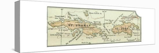 Inset Map of Saint Thomas and St. John Islands-Encyclopaedia Britannica-Premier Image Canvas