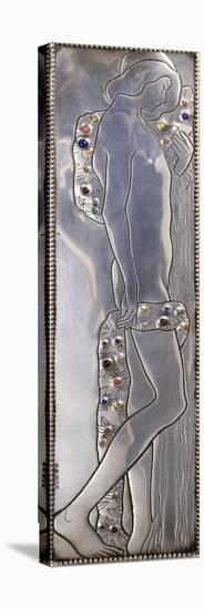 Inset Panel of a Weiner Werkstatte White Painted Single Bed Depicting a Naked Androgynous Figure-Kolo Moser-Premier Image Canvas