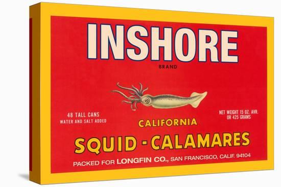 Inshore Brand Squid - Calamares-Paris Pierce-Stretched Canvas