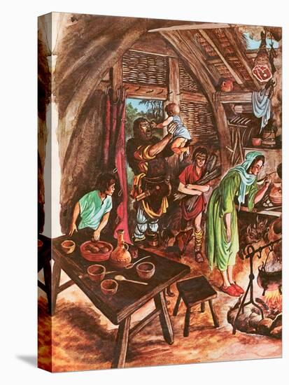 Inside a Peasant's Home (Gouache on Paper)-Peter Jackson-Premier Image Canvas