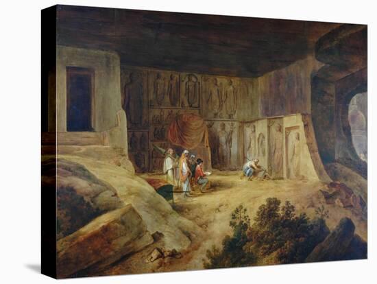 Inside Of Kanaree Cave At Salsette, 1827-Thomas Daniell-Premier Image Canvas