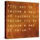 Inspirational Quote By Albert Einstein On Earthy Brown Background-nagib-Stretched Canvas