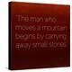 Inspirational Quote by Confucius on Earthy Background-nagib-Stretched Canvas