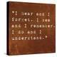 Inspirational Quote By Confucius On Earthy Background-nagib-Stretched Canvas