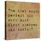 Inspirational Quote By Confucius On Earthy Background-nagib-Stretched Canvas