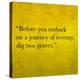 Inspirational Quote By Confucius On Earthy Background-nagib-Stretched Canvas