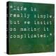 Inspirational Quote By Confucius On Earthy Green Background-nagib-Stretched Canvas