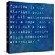 Inspirational Quote By Napoleon Hill On Earthy Blue Background-nagib-Stretched Canvas