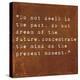 Inspirational Quote By Siddhartha Gautama (The Buddha) On Earthy Background-nagib-Stretched Canvas