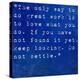 Inspirational Quote By Steve Jobs On Earthy Blue Background-nagib-Stretched Canvas