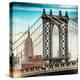 Instants of NY Series - Manhattan Bridge with the Empire State Building from Brooklyn Bridge-Philippe Hugonnard-Premier Image Canvas
