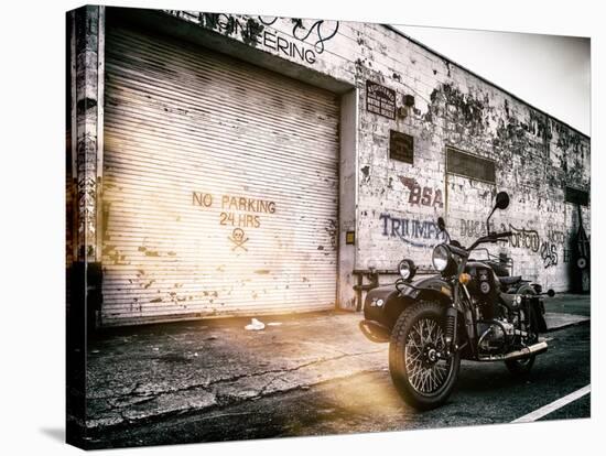 Instants of NY Series - Motorcycle Garage in Brooklyn - Manhattan - New York - United States - USA-Philippe Hugonnard-Premier Image Canvas