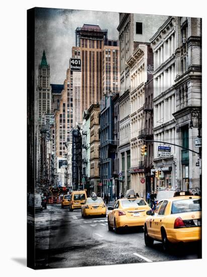 Instants of NY Series - NYC Yellow Taxis / Cabs on Broadway Avenue in Manhattan - New York City-Philippe Hugonnard-Premier Image Canvas