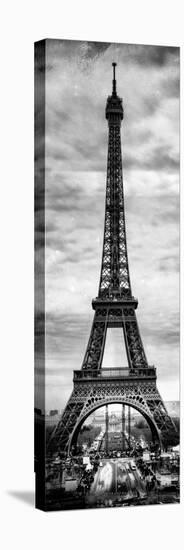 Instants of Paris B&W Series - Eiffel Tower, Paris, France-Philippe Hugonnard-Premier Image Canvas