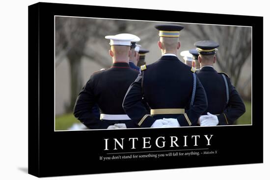 Integrity: Inspirational Quote and Motivational Poster-null-Premier Image Canvas