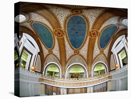 Interior Detail of Tiffany Dome, Marshall Field and Company Building, Chicago, Illinois, USA-null-Premier Image Canvas