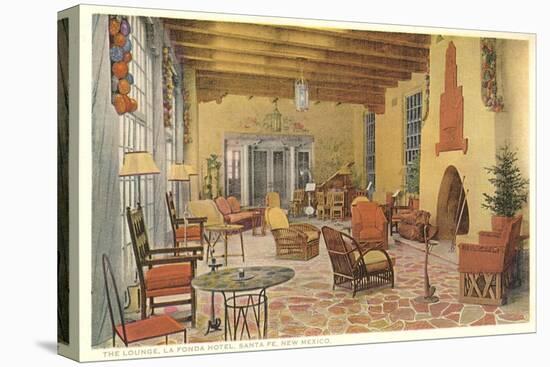 Interior, La Fonda Hotel, Santa Fe, New Mexico-null-Stretched Canvas