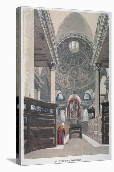 Interior Looking East, Church of St Stephen Walbrook, City of London, 1845-null-Premier Image Canvas