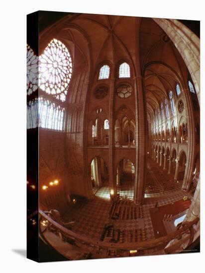Interior, Notre Dame, Paris, France-Adam Woolfitt-Premier Image Canvas