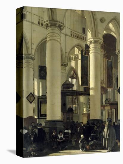 Interior of a Church-Emanuel de Witte-Premier Image Canvas