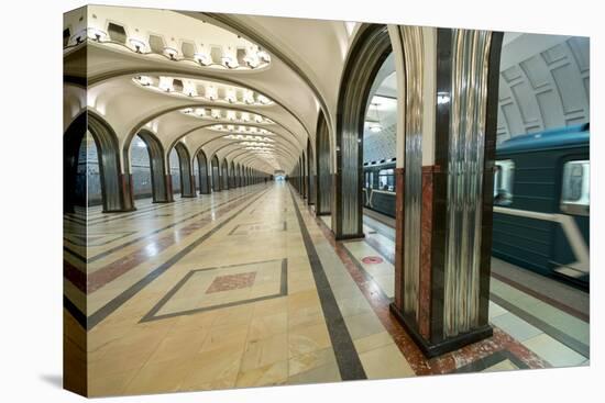 Interior of a Moscow Subway Station, Moscow, Russia, Europe-Miles Ertman-Premier Image Canvas