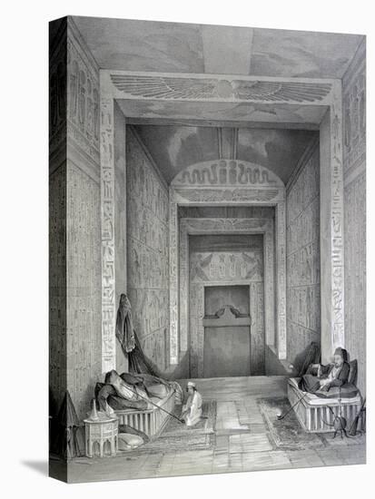 Interior of a Temple, Egypt, 19th Century-George Moore-Premier Image Canvas