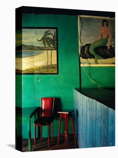 Interior of Bar with Mermaid Mural, Tela, Honduras-Jeffrey Becom-Premier Image Canvas