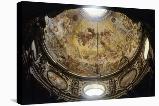Interior of Dome of Lecce Cathedral, Apulia, Italy-null-Premier Image Canvas