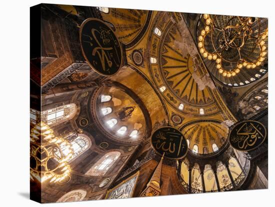 Interior of Hagia Sofia (Aya Sofya), Sultanahmet, Istanbul, Turkey-Ben Pipe-Premier Image Canvas