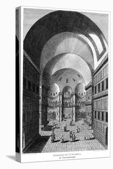 Interior of Hagia Sophia, Constantinople, Engraving, 1815-null-Premier Image Canvas