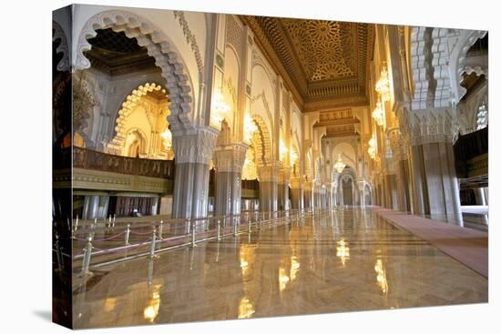 Interior of Hassan Ll Mosque, Casablanca, Morocco, North Africa, Africa-Neil Farrin-Premier Image Canvas