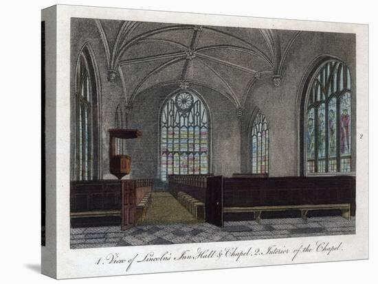 Interior of Lincoln's Inn Chapel, London, 1811-Pals-Premier Image Canvas