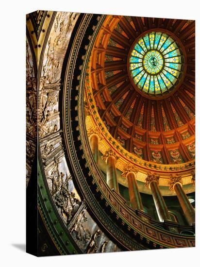 Interior of Rotunda of State Capitol Building, Springfield, United States of America-Richard Cummins-Premier Image Canvas