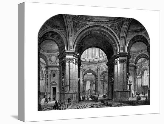 Interior of St Paul's Cathedral, London, Second Design, 17th Century-Christopher Wren-Premier Image Canvas