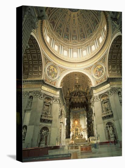 Interior of St.Peter's Basilica, the Vatican, Rome, Lazio, Italy, Europe-Richardson Rolf-Premier Image Canvas