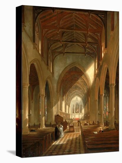 Interior of St. Peter's Church, Newcastle Upon Tyne-John Wilson Carmichael-Premier Image Canvas