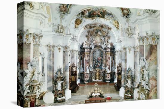 Interior of the Benedictine Abbey Church, 1711-31-J. M. Fischer-Premier Image Canvas
