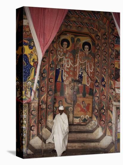Interior of the Christian Church of Ura Kedane Meheriet, Zege Peninsula, Lake Tana, Ethiopia-Bruno Barbier-Premier Image Canvas