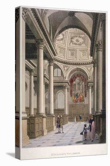 Interior of the Church of St Stephen Walbrook, City of London, 1798-Thomas Malton II-Premier Image Canvas