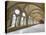 Interior of the cloister portico of the 12th century Noirlac Cistercian Abbey, Centre-Val del Loire-Francesco Fanti-Premier Image Canvas