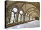 Interior of the cloister portico of the 12th century Noirlac Cistercian Abbey, Centre-Val del Loire-Francesco Fanti-Premier Image Canvas