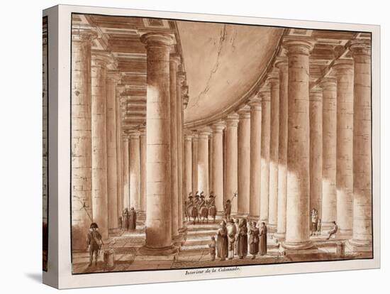 Interior of the Colonnade of St. Peter's Square, 1833-Agostino Tofanelli-Premier Image Canvas