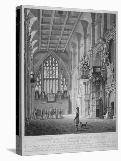 Interior of the Guildhall, City of London, 1816-George Hawkins-Premier Image Canvas