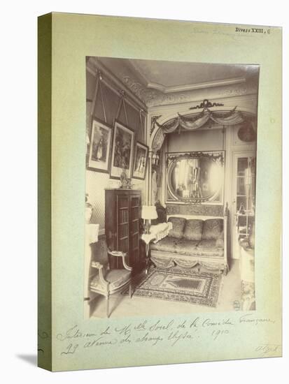 Interior of the Home of Cecile Sorel at 99 Avenue Des Champs Elysees, 1910-Eugene Atget-Premier Image Canvas