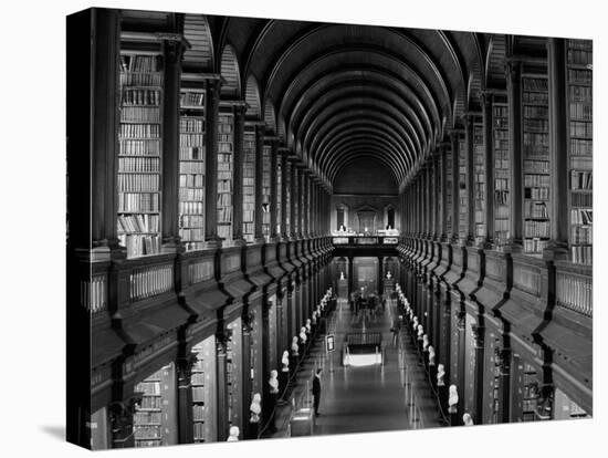 Interior of the Library, Trinity College, Dublin, Eire (Republic of Ireland)-Michael Short-Premier Image Canvas