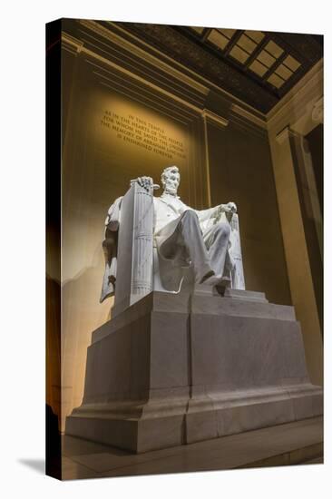 Interior of the Lincoln Memorial Lit Up at Night-Michael Nolan-Premier Image Canvas